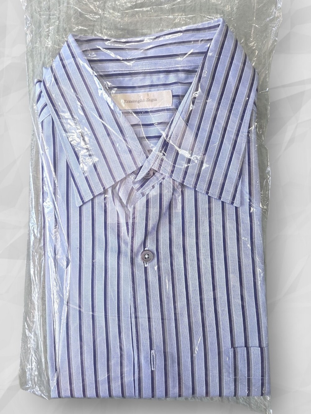 Ermenegildo Zegna Professional Men's Striped Long Sleeve Dress Shirt XXL EUC